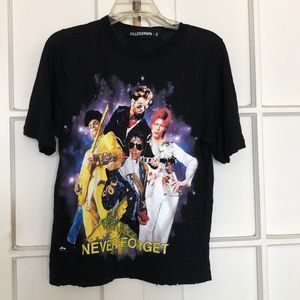 Filles A Papa Black Tissue Tee with Legends